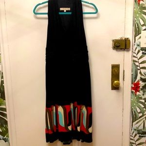 Evan Picone Draped Retro Style Tank Dress Halter